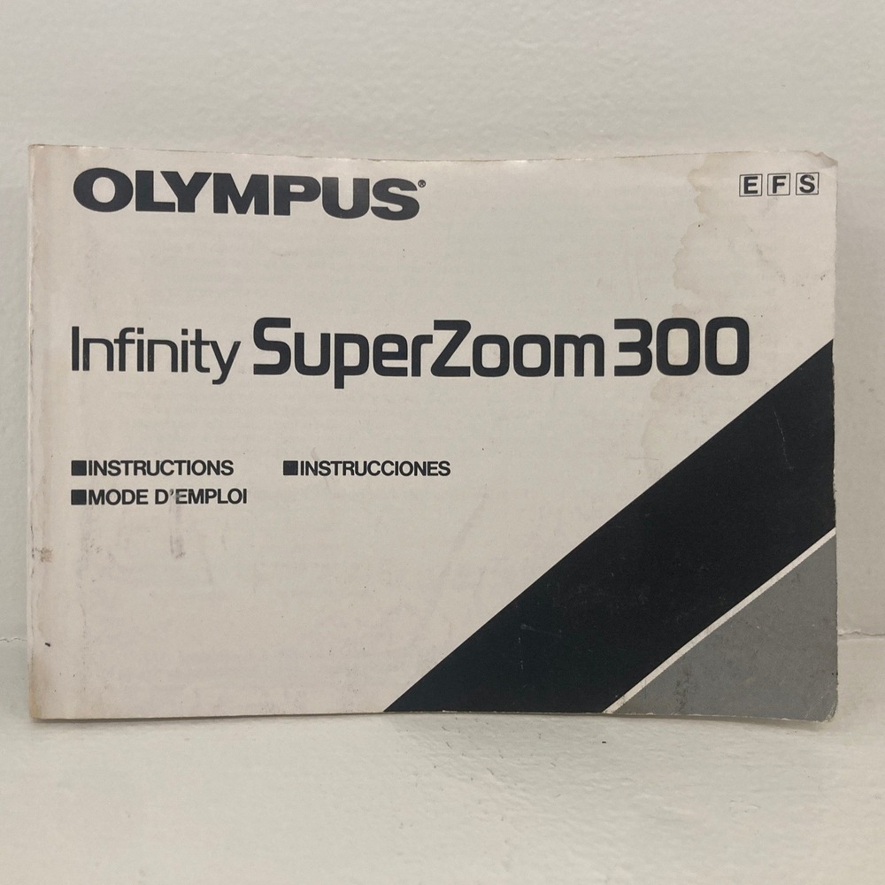 1988 Olympus Infinity SuperZoom 300 Instruction Manual Original OEM Maintenance